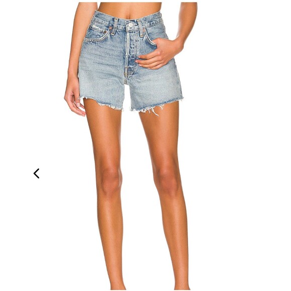 AGOLDE Pants - Agolde Parker Long Shorts in Wheel Wash Size 27